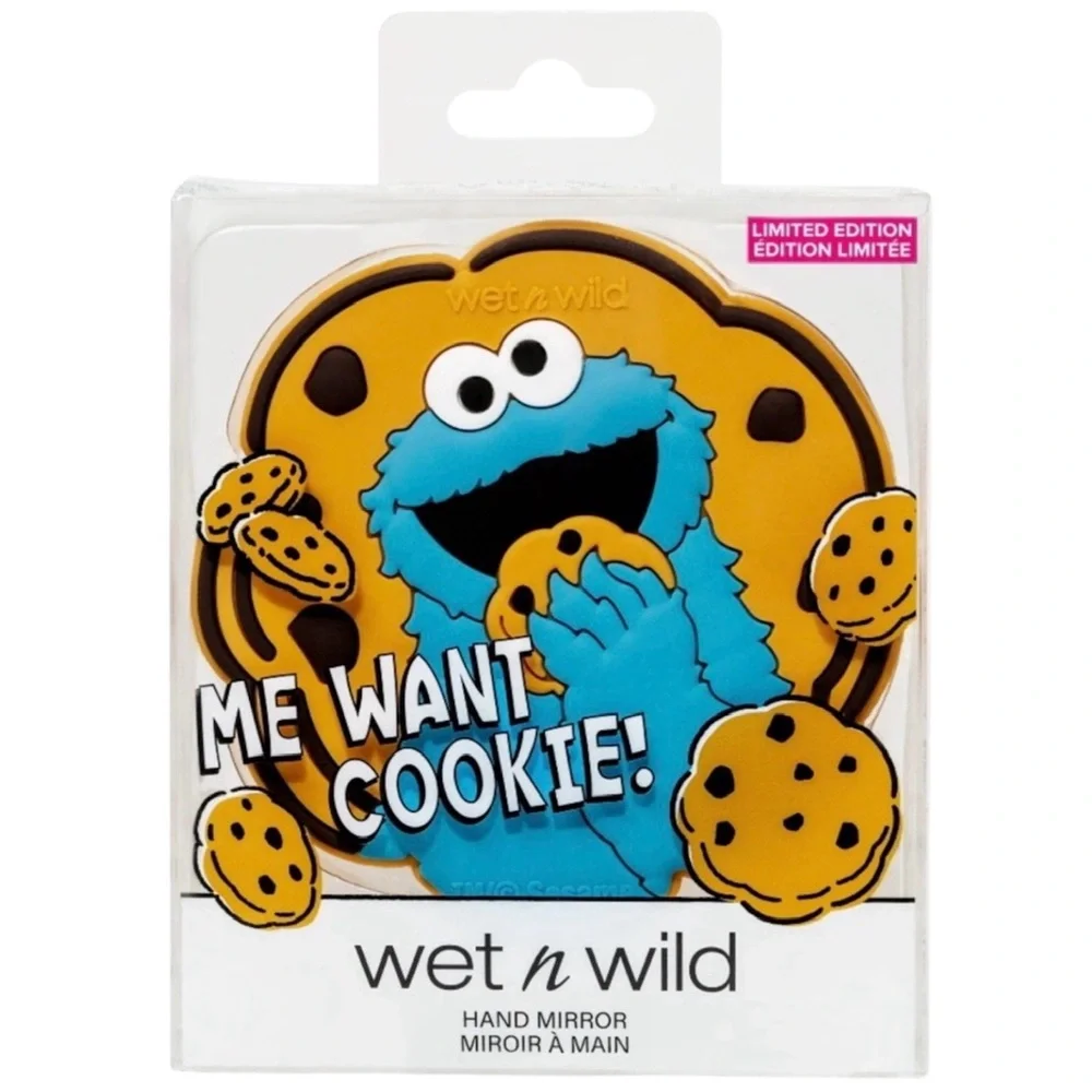 Wet n Wild Sesame Street “Me Want Cookie!” Hand Mirror (NWT)